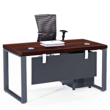 Fashional office executive wood desk red zebra and deep iron finishing, Pro office furniture factory (JO4022)